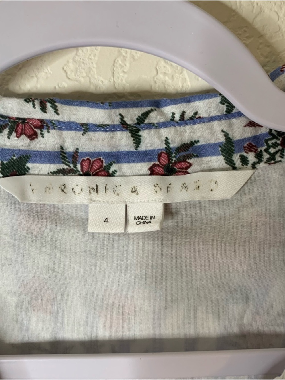 Veronica Beard Eunice Womens Floral Blue / white Striped midi Dress 4 - Picture 8 of 11